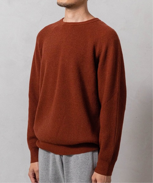 EDIFICE（エディフィス）の「カシミヤ アゼ クルーネックニット