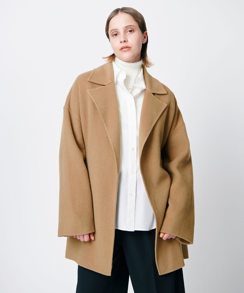 N.O.R.C（ノーク）の「ベルテッドミドル丈リバーコート（その他