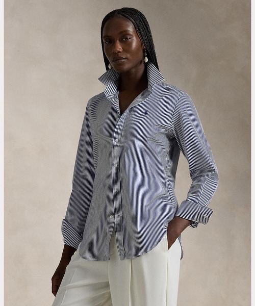 ストライプド コットン シャツ（シャツ/ブラウス）｜POLO RALPH LAUREN