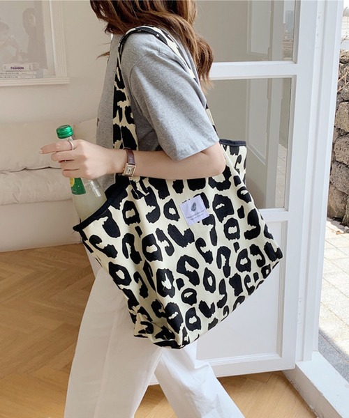 ヒョウ柄トート（トートバッグ）｜aimoha（アイモハ）のファッション