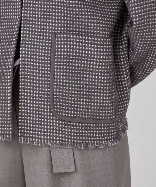 BALLSEY（ボールジィ）の「ワッフルツイード ノーカラージャケット