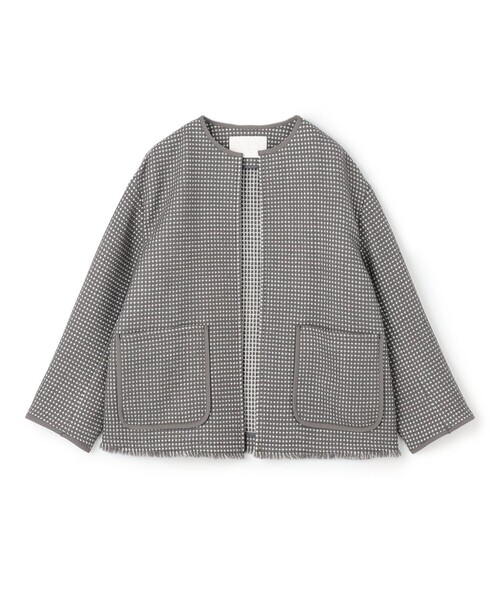 BALLSEY（ボールジィ）の「ワッフルツイード ノーカラージャケット