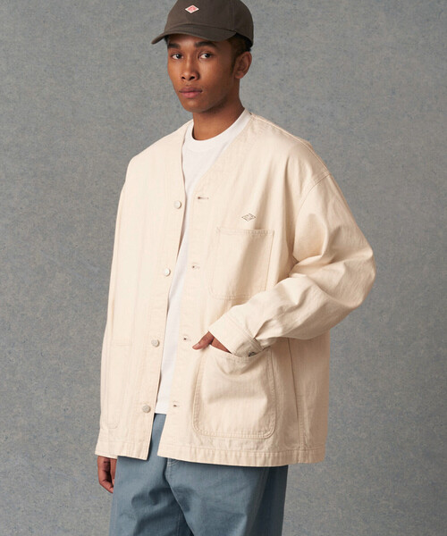 DANTON（ダントン）の「DANTON | コットン カラーレスカバーオール