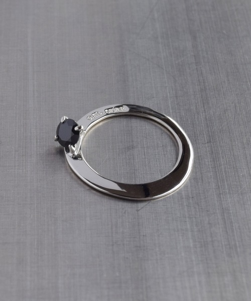 ジルコニア平打ちリング（リング）｜e.m.（イーエム）のファッション