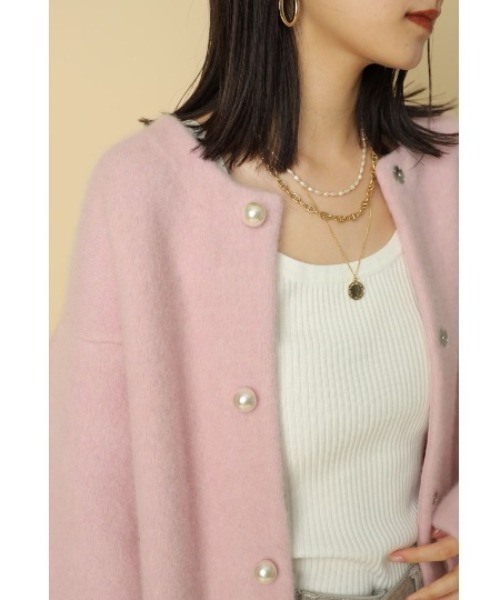 Rirandture（リランドチュール）の「パール釦コクーンニットジャケット