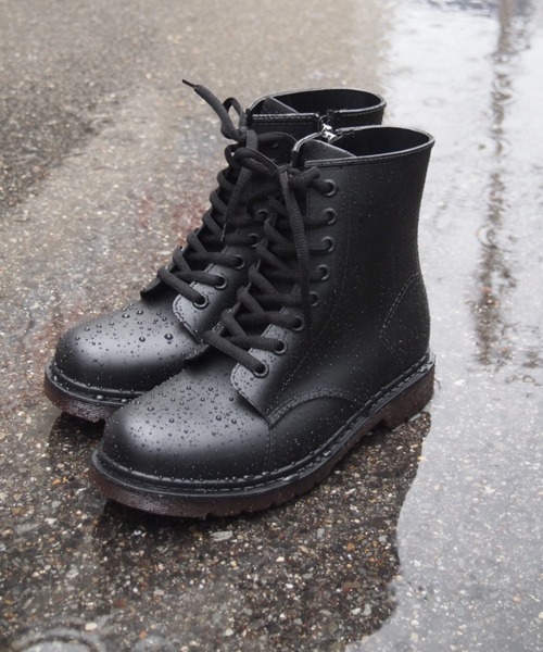 完全防水レースアップショートレインブーツ（レインシューズ）｜VIVIAN