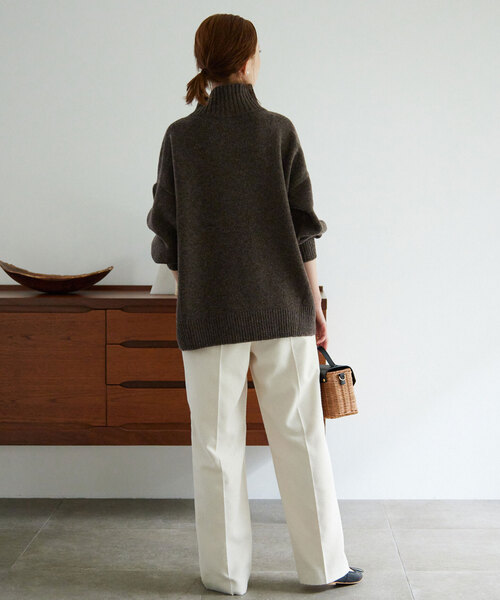 SLOBE IENA（スローブイエナ）の「ループツイードストレートパンツ