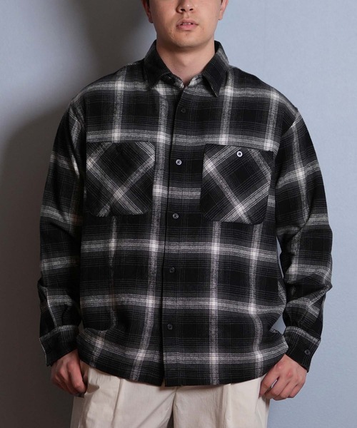 ムラサキスポーツ限定】DEAR LAUREL/ディアローレル FLANNEL SHIRT