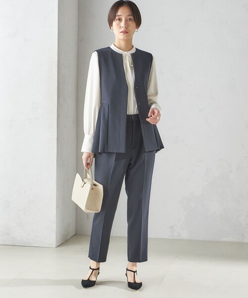 手洗い可能〉ダブル クロス パンツ（セレモニー対応可）（スラックス