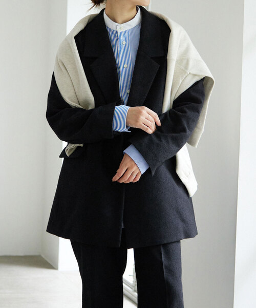 SLOBE IENA（スローブイエナ）の「ループツイードダブルジャケット