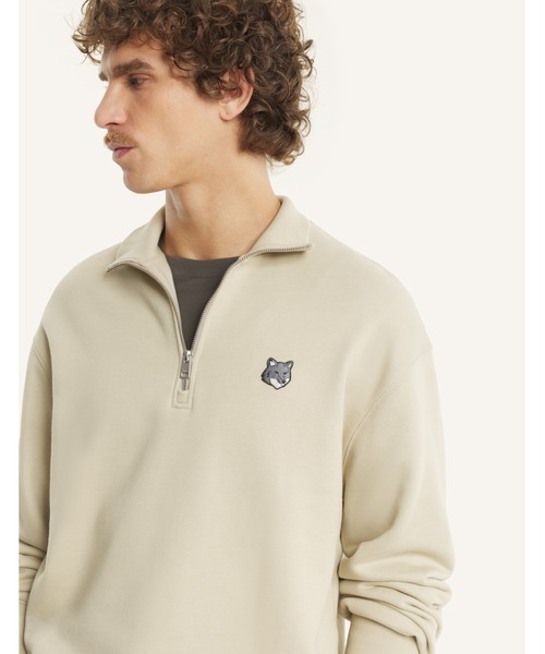 FOX HEAD COMFORT HALF ZIP SWEATSHIRT（スウェット）｜Maison Kitsune