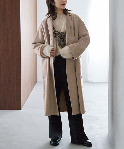 セール】HAMILTON WOOLダブルフェイスウールチェスターコート