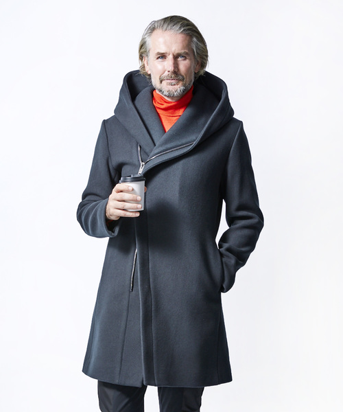 junhashimoto（ジュンハシモト）の「WRAP COAT（ステンカラーコート