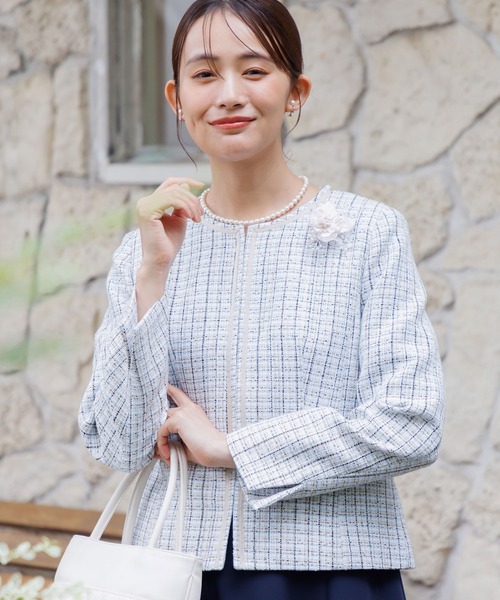 ミックスツィードジャケット/単品/セレモニー/入学式（入園式）/卒業式