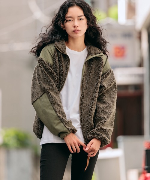 orSlow（オアスロウ）の「orSlow/オアスロウ FLEECE JACKET 切替 ボア