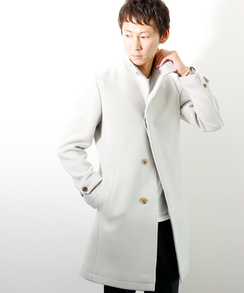 junhashimoto（ジュンハシモト）の「STAND COLLAR COAT（ステンカラー
