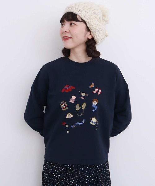 l'atelier du savon（アトリエドサボン）の「冬のせいかつ 裏毛刺繍