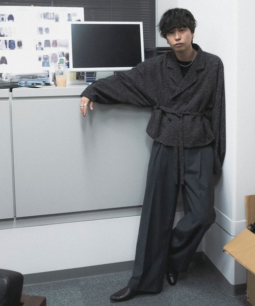 セール】『わたべ×SOP』『セットアップ対応』ツイードダブルブレスト