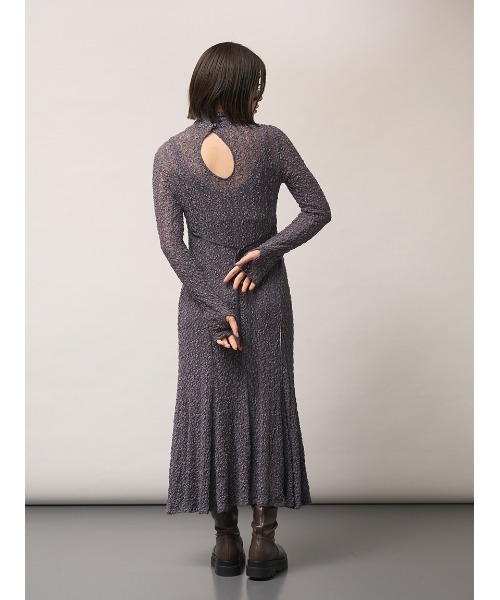 FRAY I.D（フレイアイディー）の「シュリンクレースワンピース