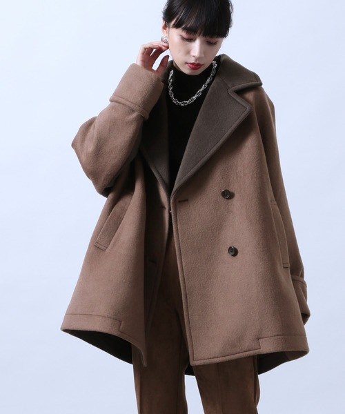 HARE（ハレ）の「バイカラーPコート(HARE)（ピーコート）」 - WEAR