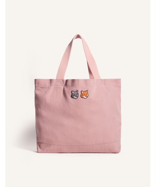 DOUBLE FOX HEAD FADED TOTE（トートバッグ）｜Maison Kitsune（メゾン