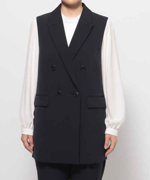 入卒式／セレモニー】Wクロスダブルジレ 598359（その他アウター