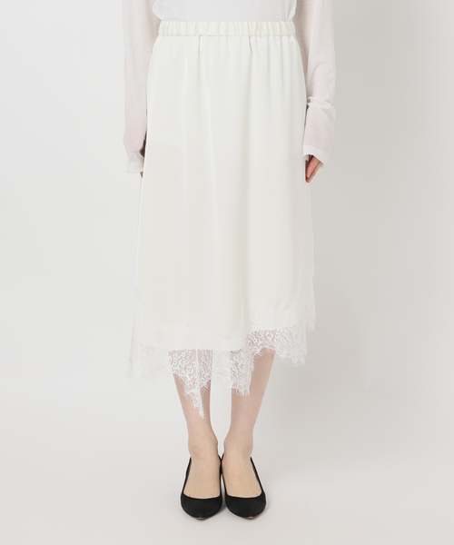 レースサテンスカート（スカート）｜Spick & Span（スピックアンド