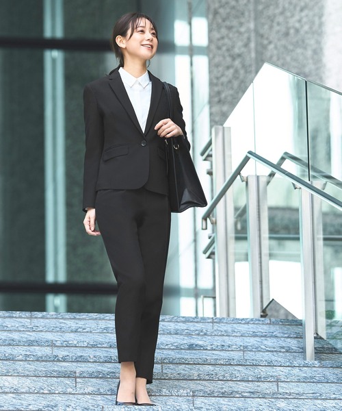 セール】選べる4タイプ洗えるベーシックビジネススーツ テーパード