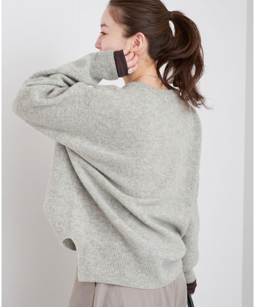 IENA（イエナ）の「《追加》POOGINOOK WOOL クルーネックラグランプル