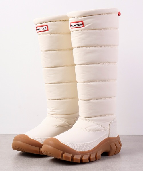 HUNTER パファー トール スノー ブーツ レディース（ブーツ）｜HUNTER