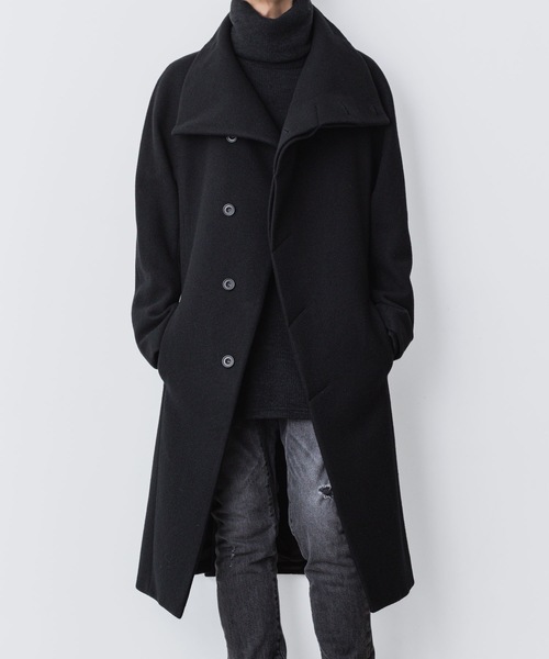 ENGLAND LAMB MELTON STAND COLLAR COAT（ステンカラーコート）｜ato