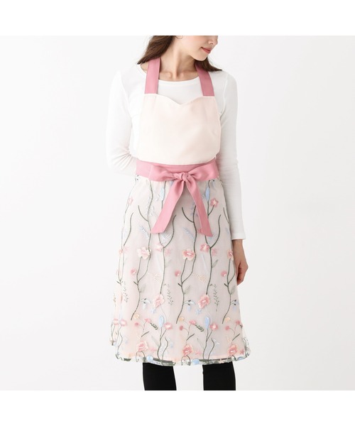 チュール フルエプロン ピンク（エプロン）｜Francfranc（フランフラン