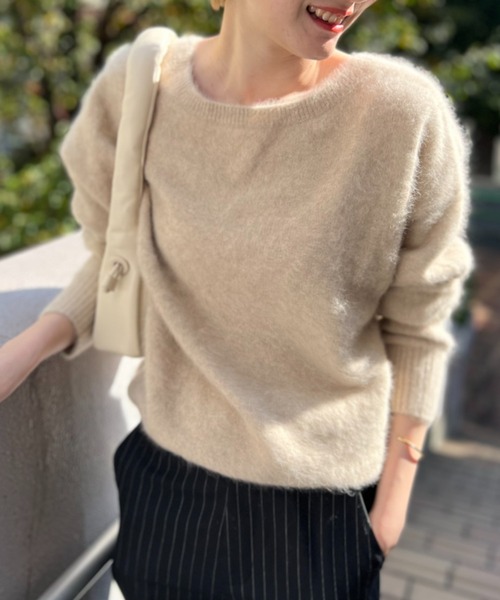 BABYLONE（バビロン）の「BABYLONE / FOXカシミヤ2WAYプルオーバー