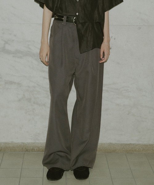 Jieda（ジエダ）の「WIDE ONE TUCK STRAIGHT PANTS（スラックス）」 - WEAR