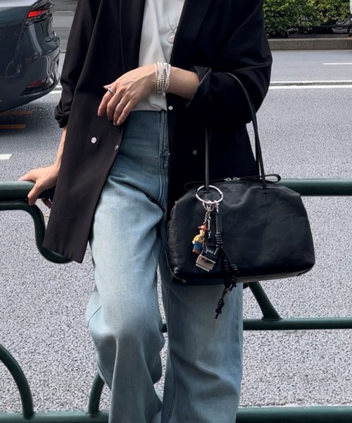 本革/380g》ロングハンドルボストンバッグ（ボストンバッグ）｜ear