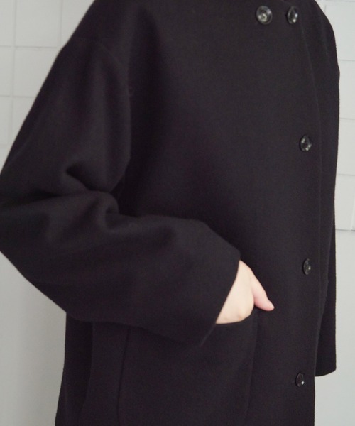 bulle de savon（ビュルデサボン）の「super100 ノーカラーブルゾン