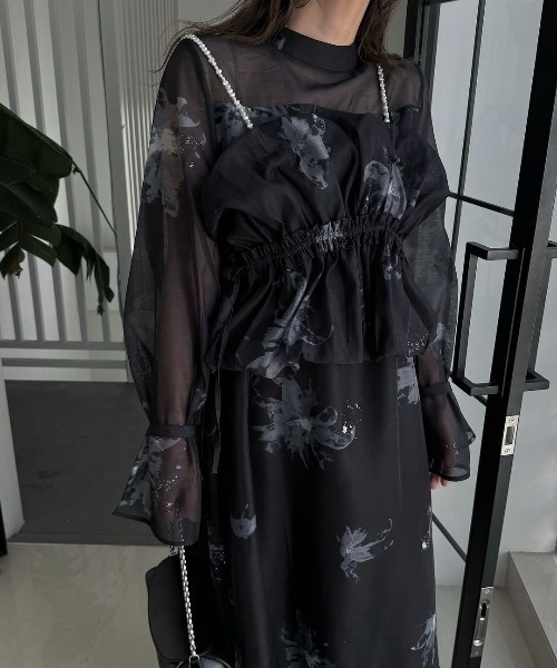 WILLFULLY（ウィルフリー）の「pearl shoulder camisole set original