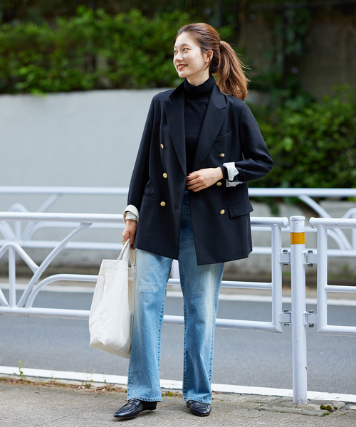 セール】メタルボタンダブルブレストジャケット（テーラードジャケット