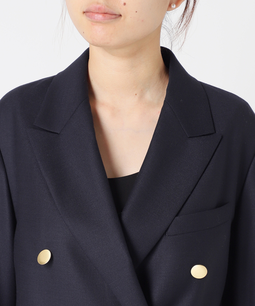 セール】メタルボタンダブルブレストジャケット（テーラードジャケット