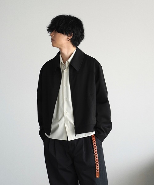 WYM LIDNM（ウィム バイ リドム）の「TECH WOOL GABARDINE ZIP BLOUSON
