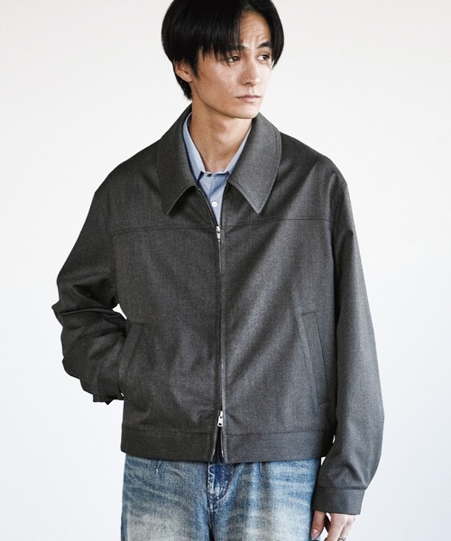 TECH WOOL GABARDINE ZIP BLOUSON【SET-UP】（ブルゾン）｜WYM LIDNM