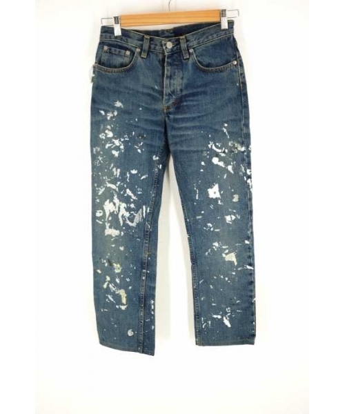 ブランド古着】本人期 90S ペイント加工 スキニーデニムパンツ（デニム