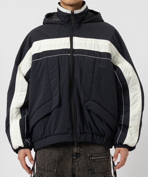 BASICKS/ベイシックス】Puffer Two Tone Track Jacket（ナイロン