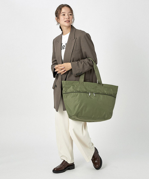 LeSportsac（レスポートサック）の「CARLIN ZIP TOP TOTE BAG オリーブ