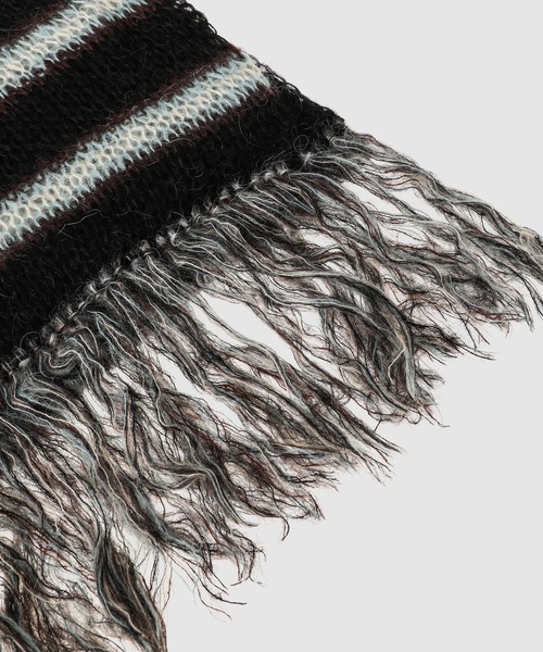 SUGARHILL（シュガーヒル）の「MOHAIR STRIPE MUFFLER（マフラー