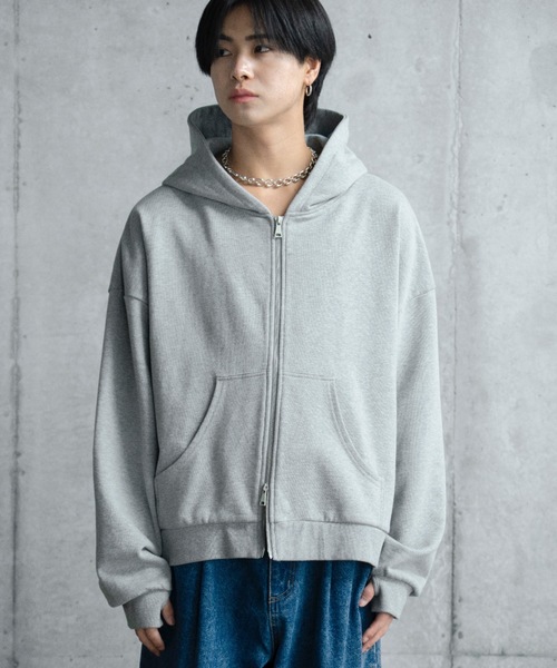 SINSS（シンス）の「Double zip hoodie / ダブルジップフーディ