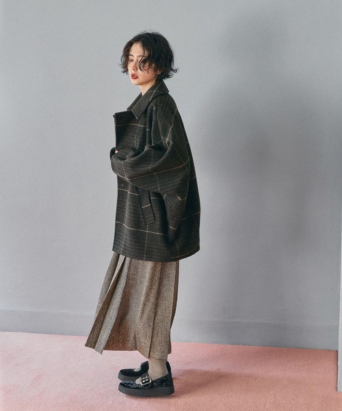 niko and（ニコアンド）の「ライトモッサドルマンジャケットコート