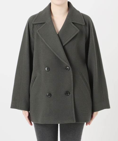 セール】《WEB限定追加》尾州ウールショートPコート（その他アウター