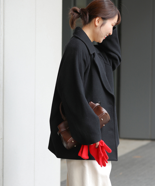 セール】《WEB限定追加》尾州ウールショートPコート（その他アウター