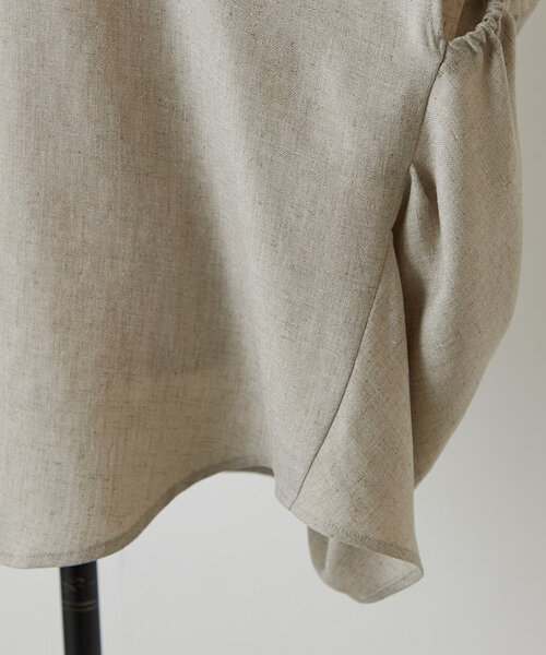 BEARDSLEY（ビアズリー）の「麻調合繊ボリュームブラウス（シャツ